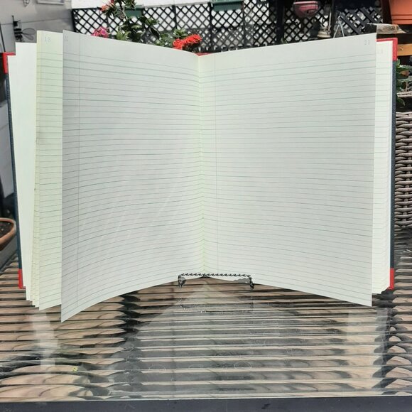 Vintage BLUELINE Canada Record Journal Lined Book 150 Pages Hard Cover 12.5"x10" - Picture 5 of 6